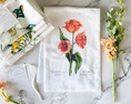 Load image into Gallery viewer, Variegated French Tulips Tea Towel