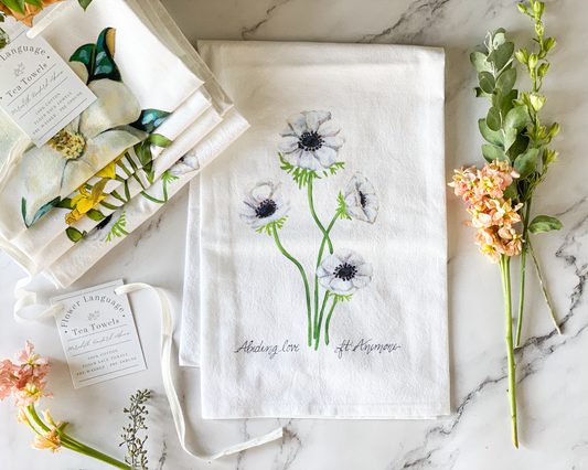 Anemone Tea Towel