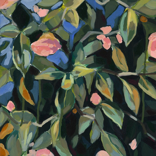 Camellia Study no. 1 – Original on Canvas | 12x12