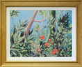 Load image into Gallery viewer, The Wilds of Rome – Colorful botanical jungle canvas print with bold brushstrokes and vivid plant forms, inspired by Roman mural traditions.