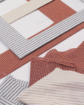 Load image into Gallery viewer, Plaid & Stripe Fabric Frame Mats for Art Prints | 5x5 to 12x16