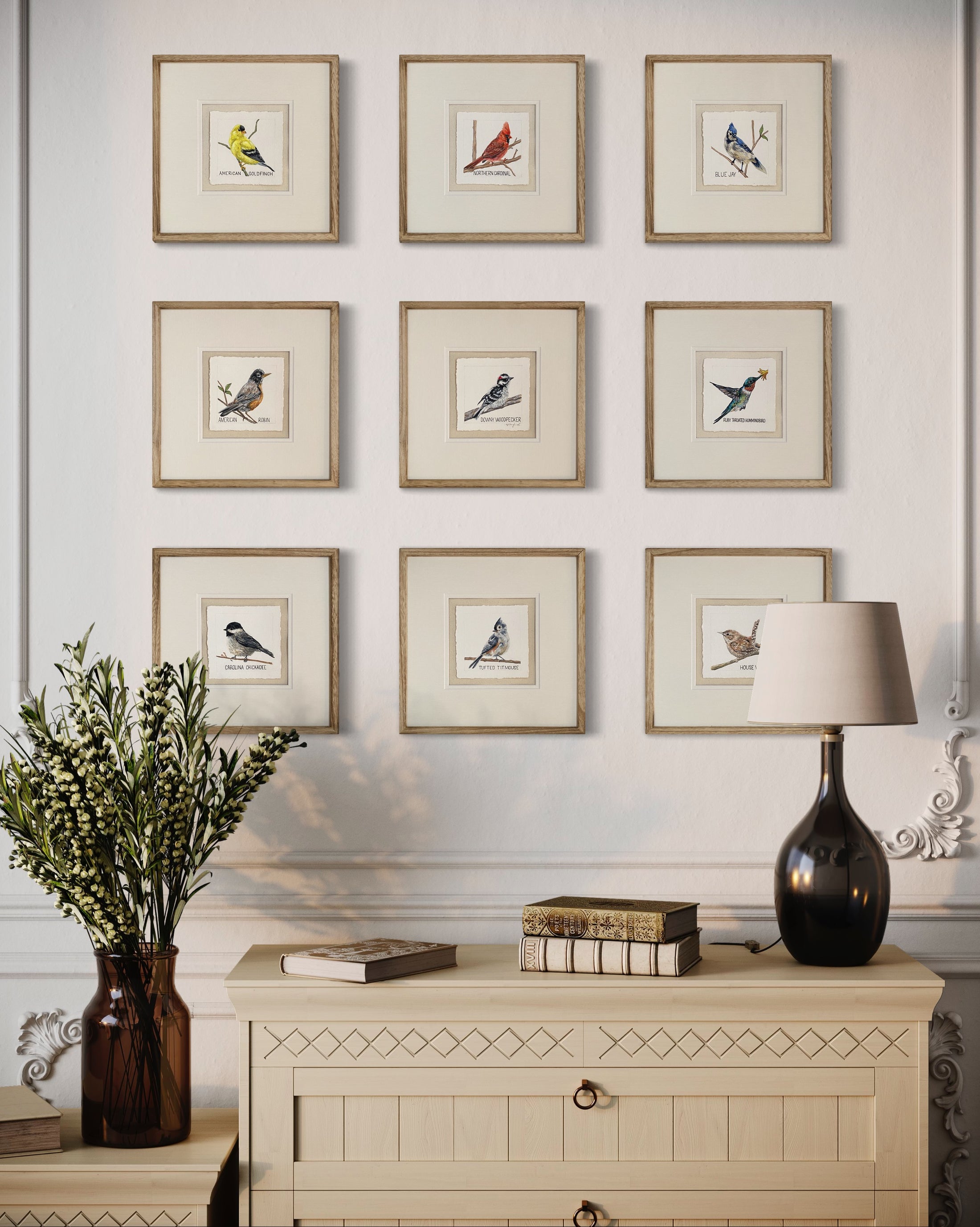 fine art prints for birders and bird enthusiasts featuring common north american birds