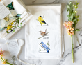 Load image into Gallery viewer, Backyard Birds Tea Towel - Goldfinch, House Wren, Bluebird