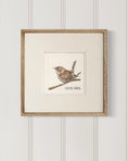 Load image into Gallery viewer, Backyard bird illustration – house wren on watercolor paper