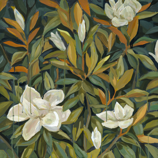 Moody Magnolia – Original on Canvas | 24x24
