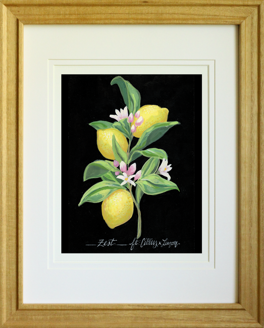 Zest – Lemon Tree Botanical Art Print