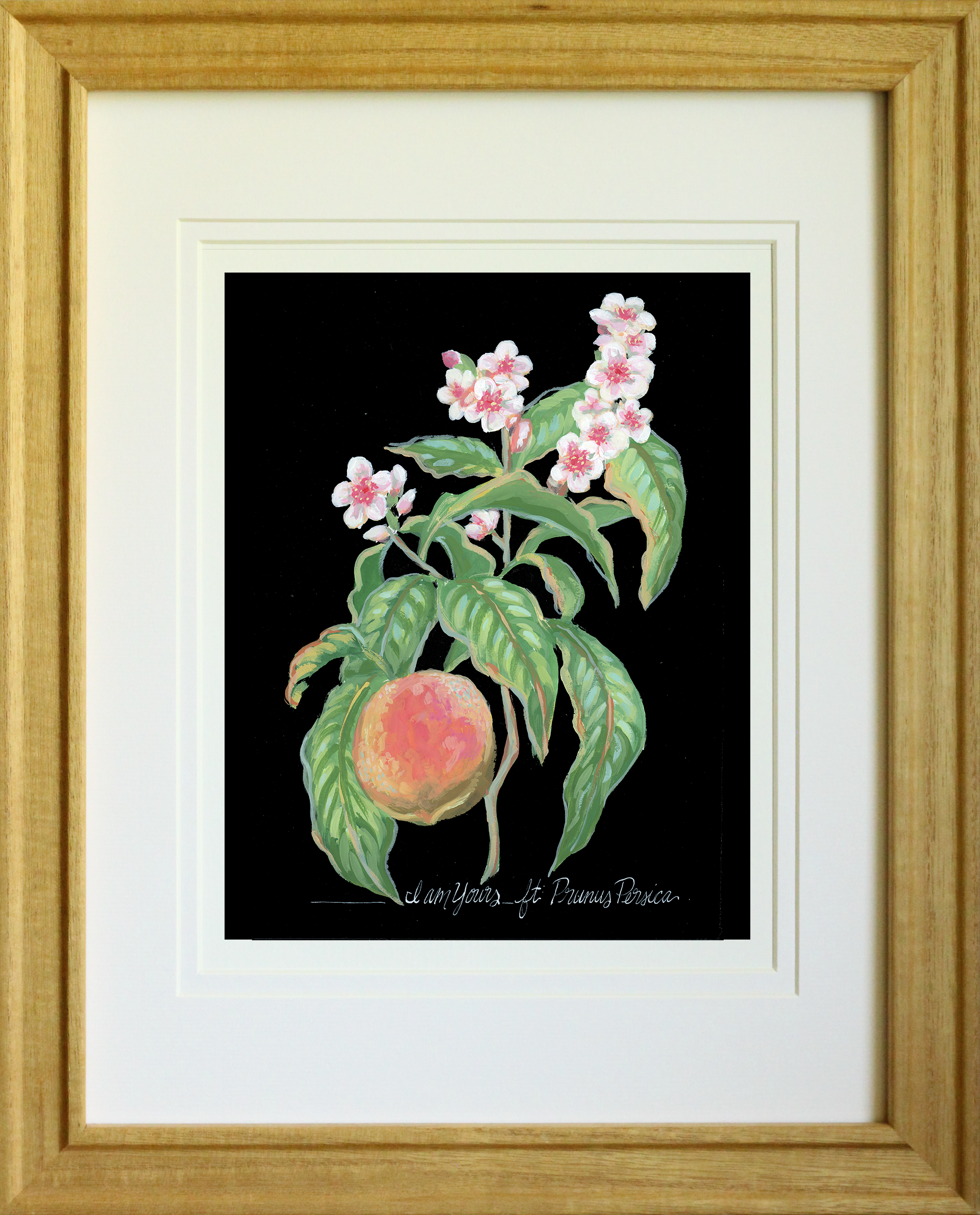 I Am Yours – Peach Tree Botanical Art Print