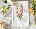 Load image into Gallery viewer, high quality washable flour sack tea towel featuring victorian flower language