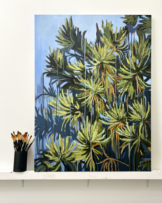 Japanese Cedar – Original on Canvas | 48x36