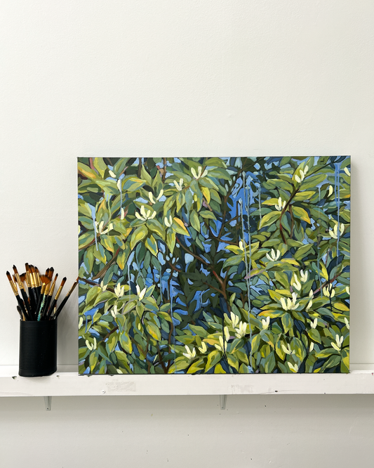 Dripping with Honeysuckle – Original on Canvas | 24x30