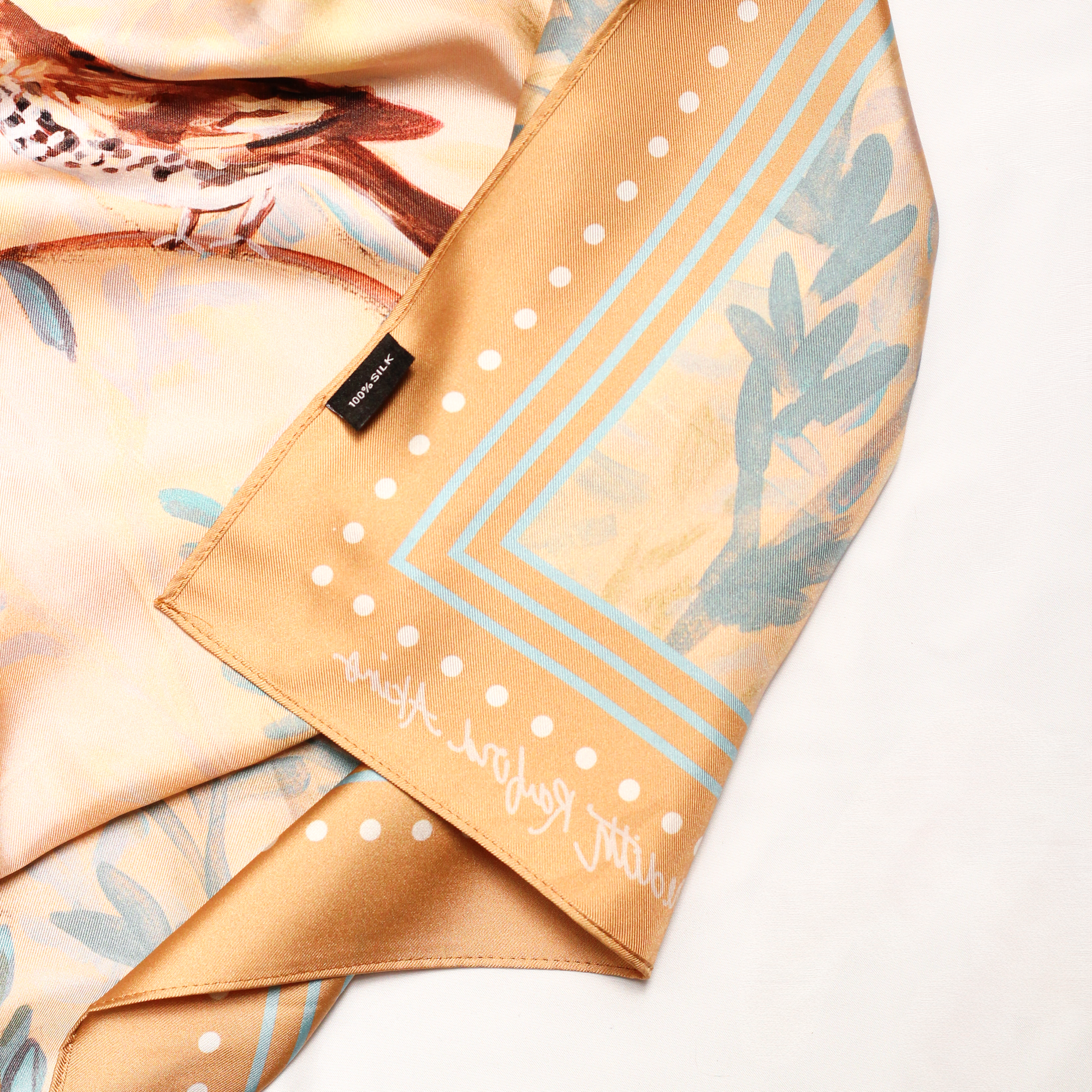 100% silk twill scarf by meredith raiford akins