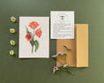 Load image into Gallery viewer, Plantable Greeting Card – Variegated French Tulips | Eco-Friendly Seed Paper Wildflower Card
