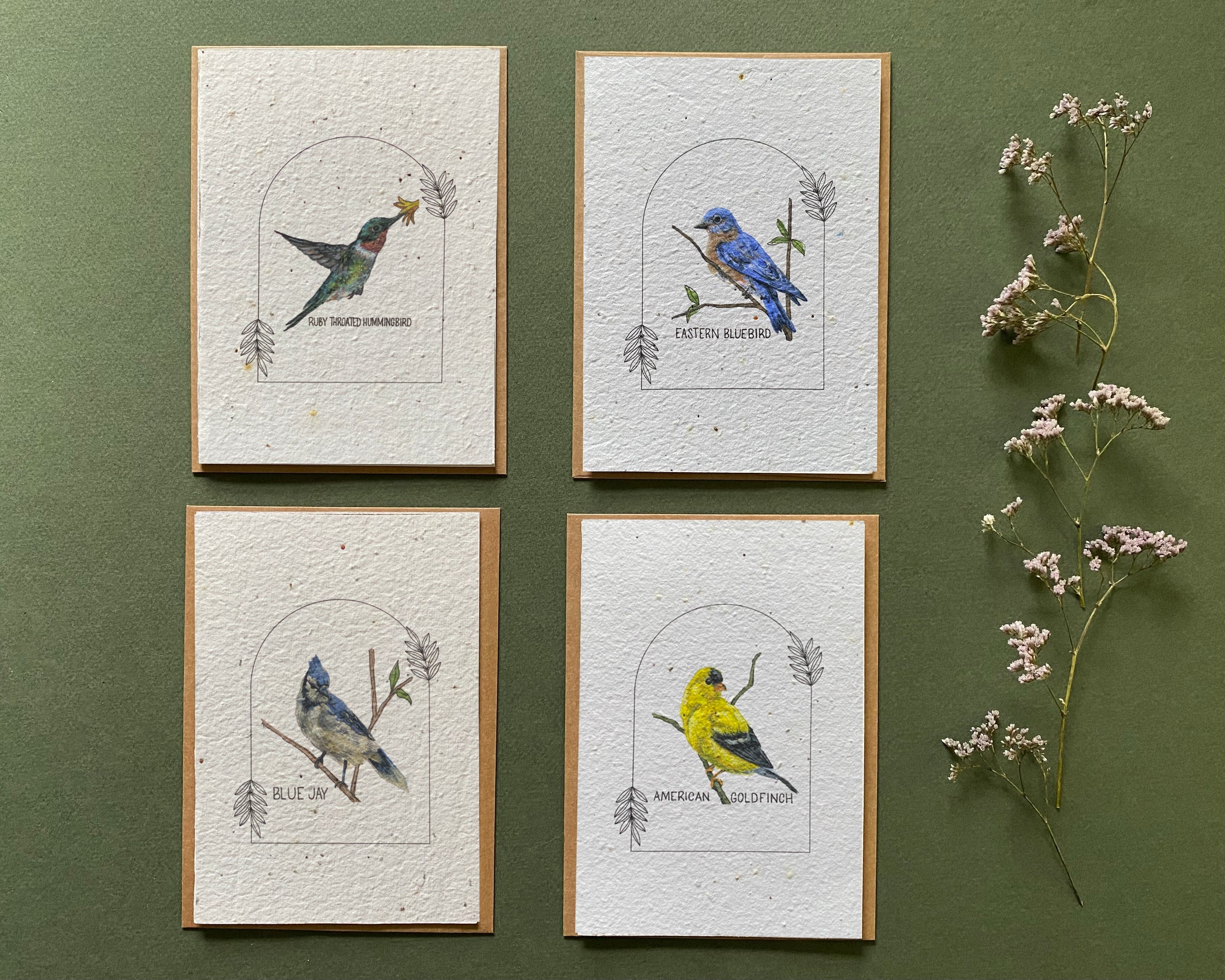 Plantable Greeting Card – Blue Jay | Wildflower Seed Paper, Eco-Friendly & Handmade