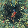 Load image into Gallery viewer, Painted Bunting in the Secret Garden – Original on Canvas | 20x20
