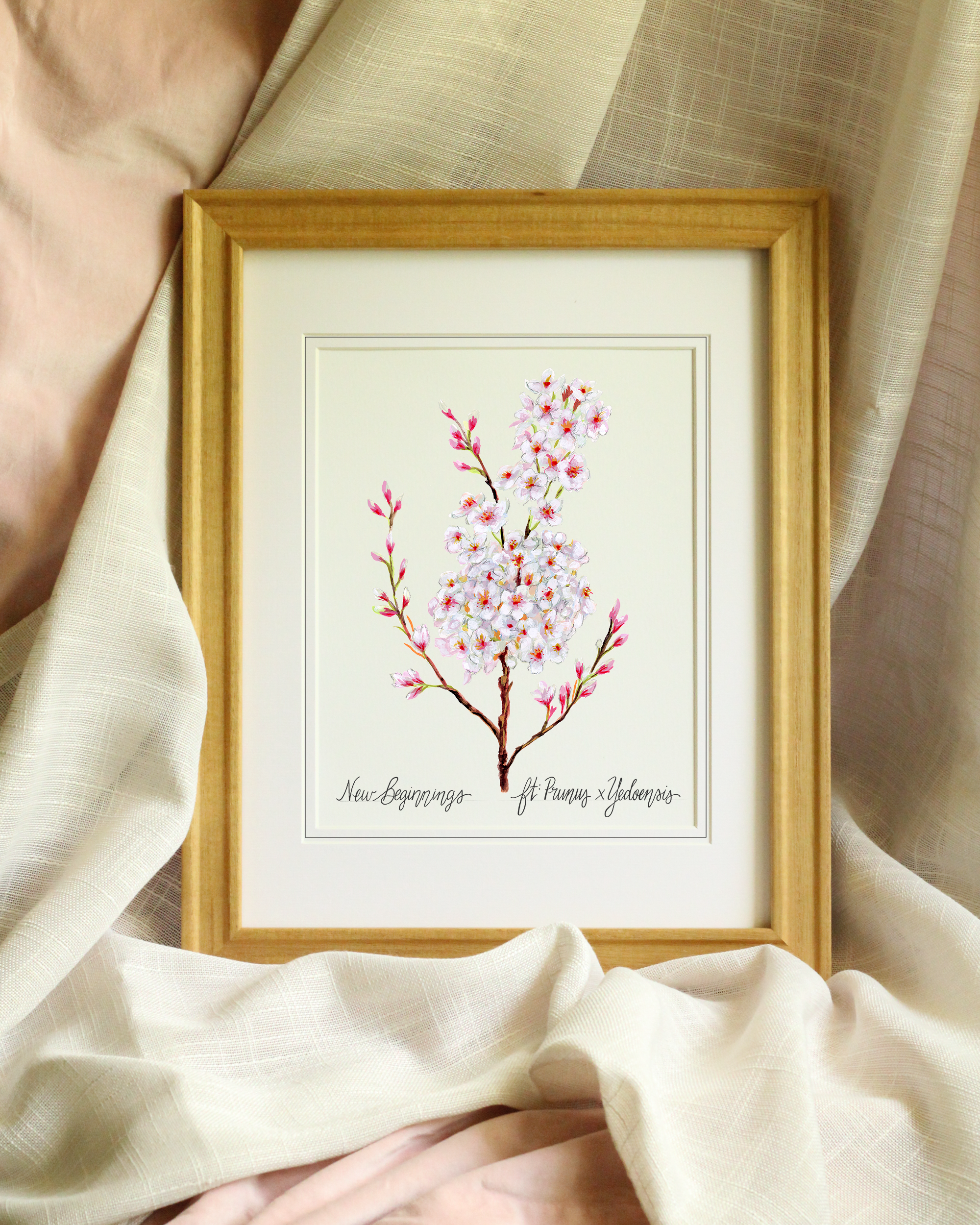 New Beginnings – Cherry Blossom Botanical Art Print
