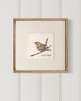 Load image into Gallery viewer, Backyard bird illustration – house wren on watercolor paper
