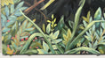 Load and play video in Gallery viewer, Red Headed Tanager in the Secret Garden – Original on Canvas | 20x20
