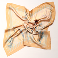 Load image into Gallery viewer, scarf in spring autumn and summer color pallet featuring a songbird by meredith raiford akins
