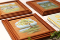 Load image into Gallery viewer, Original Blue Ridge Mountain tree landscape painting on handmade wood panel by Meredith Raiford
